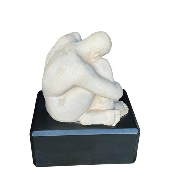 Mid 20th Century Mid 20th Century Seated Figure Terra Cotta by Eleanor E. Sharp For Sale - Image 5 of 12