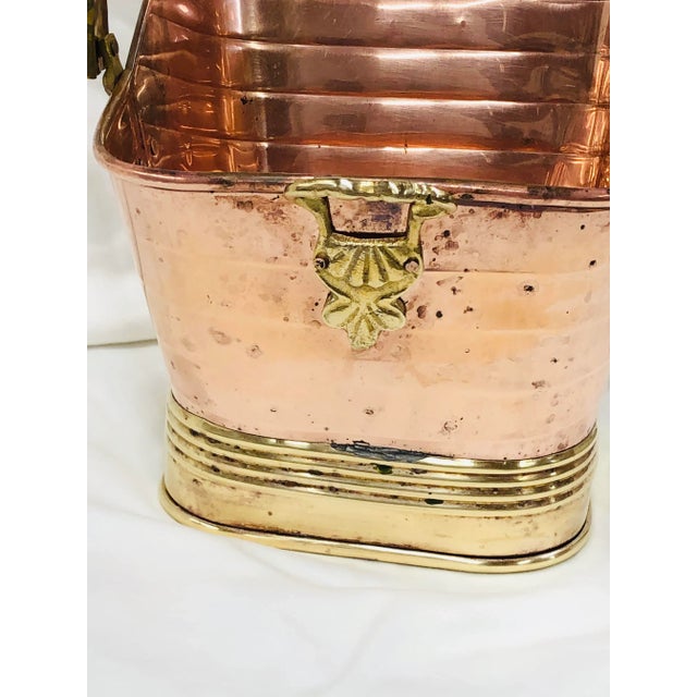 Mid Century Copper and Brass Container For Sale - Image 4 of 11