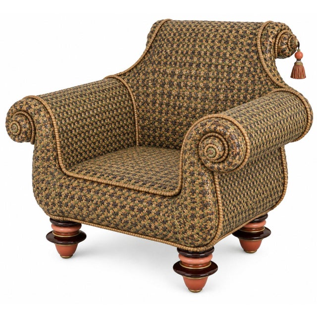 Armchair A beautifully handcrafted vintage wicker armchair, made from natural rattan and woven reed. The chair features an...