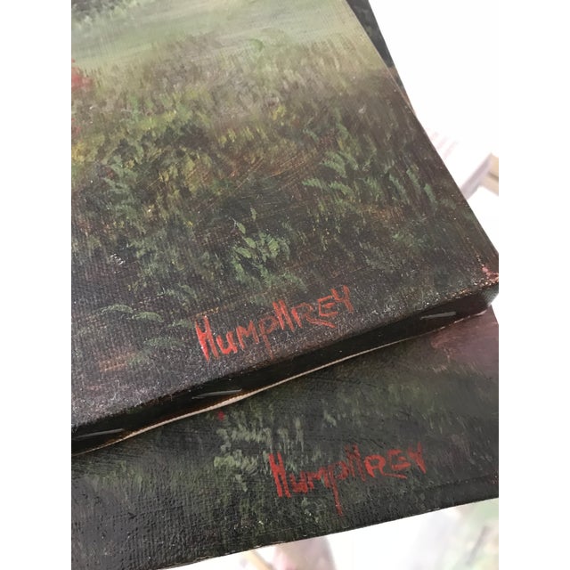 Humphrey Original Oil Landscape Paintings A Pair Chairish