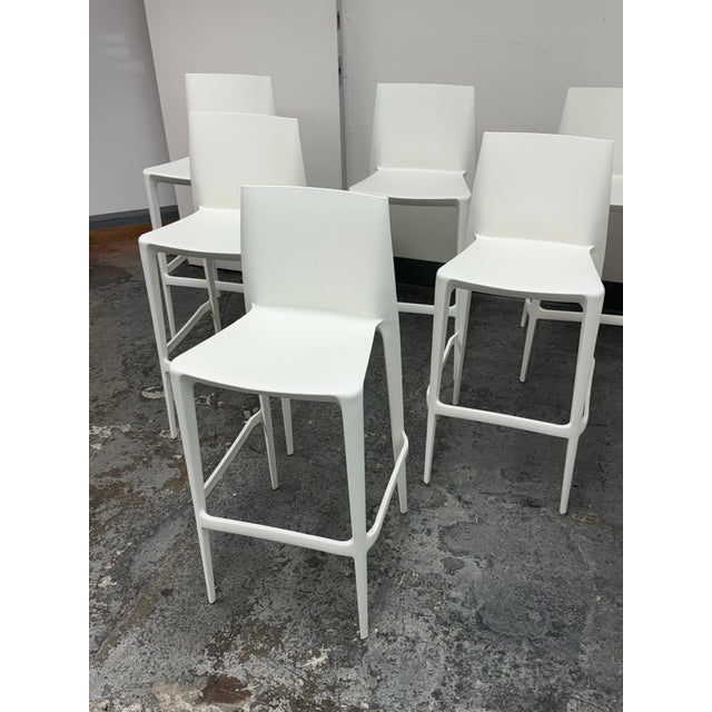 Mario & Claudio Bellini for Heller Bellini Outdoor Barstools, Set of Six For Sale - Image 4 of 12