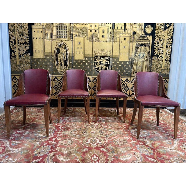 Art Deco Gondola Chairs, Set of 4 For Sale - Image 11 of 11