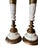 Vintage Hollywood Regency Marble and Brass Table Lamps - a Pair For Sale - Image 4 of 7