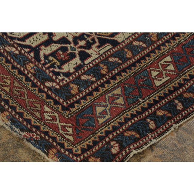 Rug & Kilim Vintage Turkish Anatolian Rug With Geometric Lattice Design - Rug & Kilim For Sale - Image 4 of 9