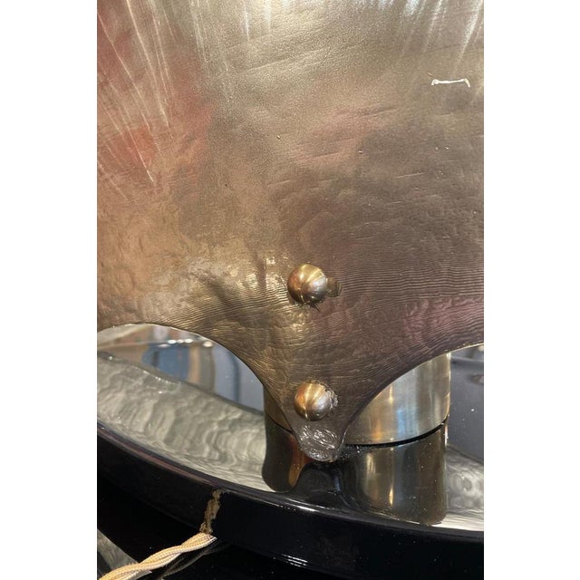 Vintage Mirrored Gold Table Lamp, 1980s For Sale - Image 13 of 18