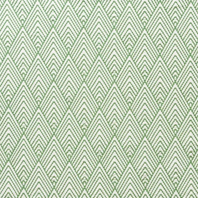 Sample - Schumacher Avila Embroidery Fabric in Green For Sale