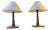 Mid-Century Scandinavian Table Lamps in Teak, 1960s, Set of 2 For Sale