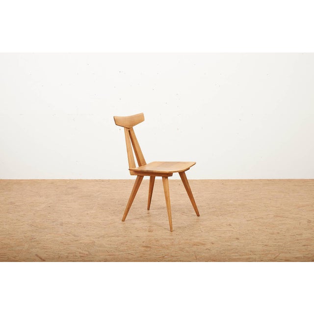 Modern Acacia Chair by Jacob Müller, 1956 For Sale - Image 4 of 12