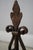 Pair Vintage Fleur -De- Lis Iron Work Fireplace Andirons For Sale - Image 10 of 10