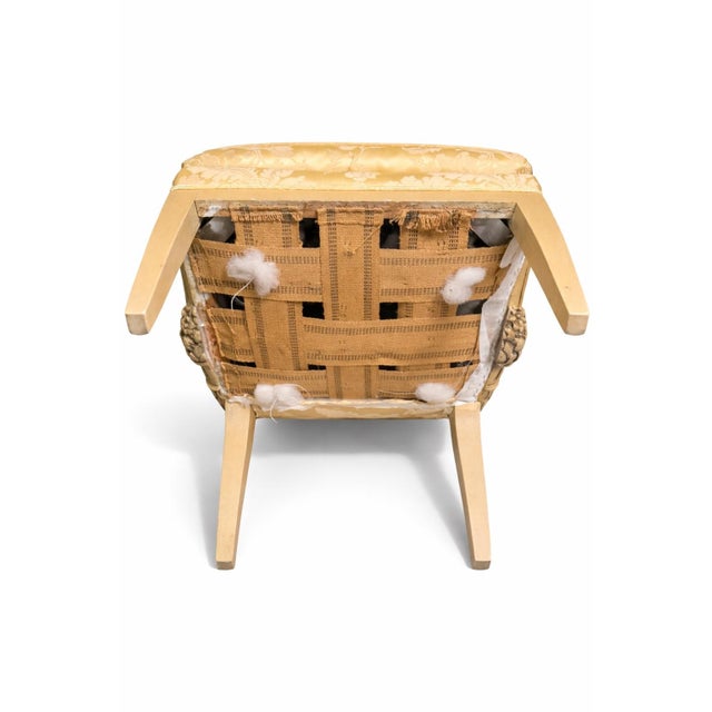 Mid 20th Century Tufted Empire Slipper Accent Chair – Pickfair Estate of Mary Pickford – Mid-Century Old Hollywood For Sale - Image 4 of 8