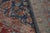 Oversized Antique Kashan Rug in Blue With Red Floral Patterns - Rug & Kilim For Sale - Image 9 of 10
