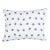 Schumacher Taylor Embroidery 18" Lumbar Pillow in Sky on Navy For Sale