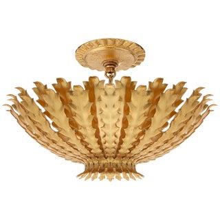 AERIN for Visual Comfort Signature Hampton Mini Chandelier in Gild For Sale