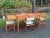 Mid-Century Modern Vintage Mid Century Modern Danish Teak Extendable Dining Table Set-4 For Sale - Image 3 of 12