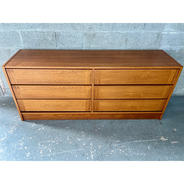 Mid-Century Modern Midcentury Danish Modern Sideboard Credenza. Circa 1980s For Sale - Image 3 of 18
