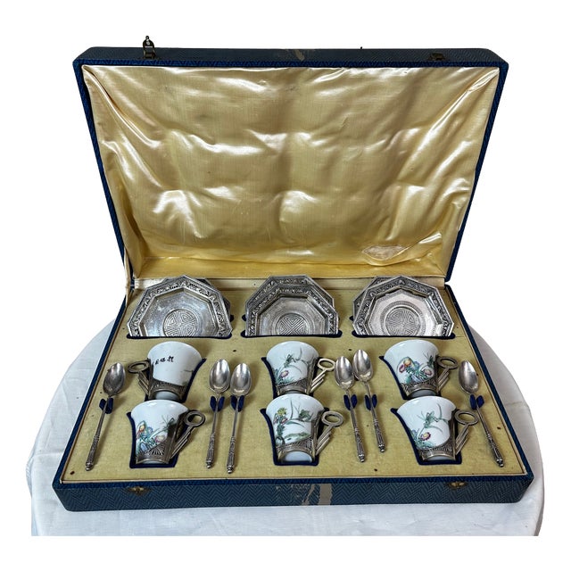 Vietnamese Tea Service, 1900, Set of 6 For Sale