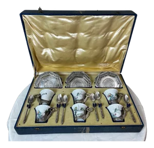 Vietnamese Tea Service, 1900, Set of 6