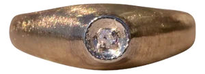 The Russellville: Childrens Diamond Ring in Yellow gold