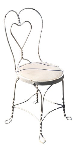 Early 1930s Wrought Iron Sweetheart Chair