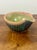 Ceramic Vintage Studio Pottery Pouring Bowl in Cobalt Blue and Turquoise Glaze For Sale - Image 7 of 10