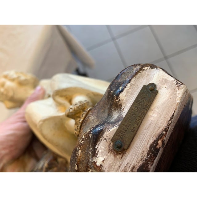 Antique Child Sculpture from Michel Pascal, in Very Good conditions. Designed before 1890