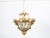 Early 20th Century Early 20th Century French Baroque Style Giltwood Lantern with Carved Volutes and Textured Glass For Sale - Image 5 of 11