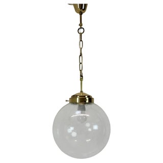 Mid-Century Big Glass Pendant by Kamenicky Senov, 1970s For Sale