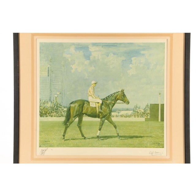 Mid 20th Century Mid 20th Century Alfred Munnings Equestrian Lithograph "Solario" Race Horse For Sale - Image 5 of 8
