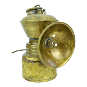 Antique the Baldwin Lamp John Simmons Co Usa Miners Carbide Lamp With Reflector