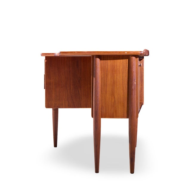 Mid 20th Century Göran Strand Mid Century Swedish Teak Boomerang Desk For Sale - Image 5 of 12