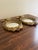 Mid 20th Century Vintage American Federal Gold Brass Eagle Bullseye Convex Mirrors, Pair For Sale - Image 5 of 9