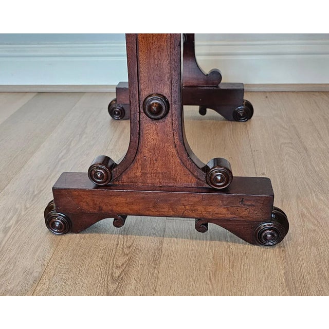 Antique English William IV Period Rosewood Mahogany Sewing Stand For Sale - Image 9 of 13