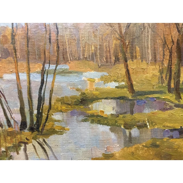 1970s Oil Painting Swamps For Sale - Image 4 of 12