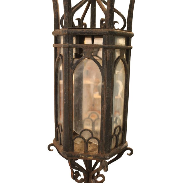 Gothic 19th Century Italian Antique Gothic Style Lantern For Sale - Image 3 of 3