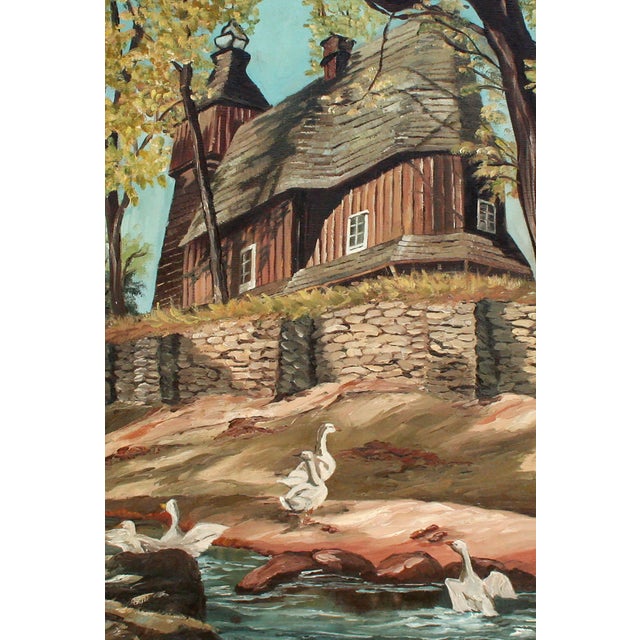 American Country Manor With Geese Landscape For Sale - Image 3 of 4