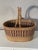 1940s Antique Handwoven French Market Basket For Sale - Image 5 of 6