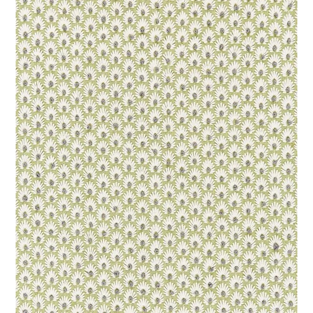 Traditional The House of Scalamandré Fleur Embroidery Fabric, Celery For Sale - Image 3 of 3