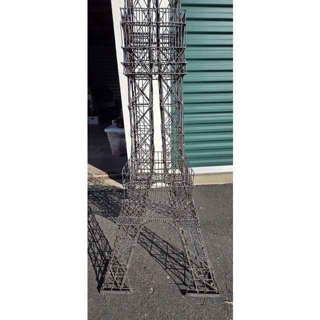 Metal Eiffel Tower Metal Sculpture 9' 3" Tall X 19" Wide Custom Design For Sale - Image 7 of 10