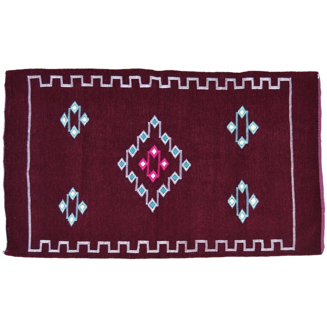 Late 20th Century Moroccan Rug- 3' X 4'10" For Sale - Image 5 of 5