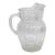 Early 20th Century Anchor Hocking Depression Glass Pillar Optic Water Pitcher With Ice Lip For Sale