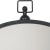 Industrial Zoe Round Iron Mirror in Black For Sale - Image 3 of 4