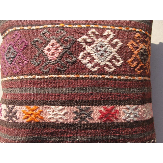 Art Deco Kilim Rug Pillow Cover For Sale - Image 3 of 8