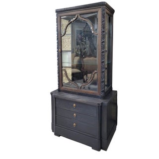Neo-Renaissance Oak Vitrine Cabinet by A.B.N. Bomans Ångsnickeri, Circa 1900 For Sale