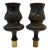 Antique French Cast Bronze Chandelier Elements Converted to Lamp Finials - a Pair For Sale