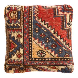 Pasargad Vintage Hand Knotted Farahan Rug Pillow For Sale