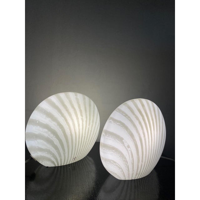 1960s Glass Magical Table Lamps Glass Zebra Series Set from Peill & Putzler, 1960s, Set of 2 For Sale - Image 5 of 17