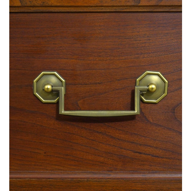 Stickley Cherry Regency Style 5 Drawer Dresser For Sale - Image 11 of 18