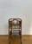 Vintage Bamboo Bar Cart With Glass Shelve & Removable Tray For Sale - Image 4 of 18