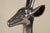 Late 20th Century Late 20th Century Silver Plated Deer With Tall Antlers on Glossy Black Bases - Set of 2 For Sale - Image 5 of 13
