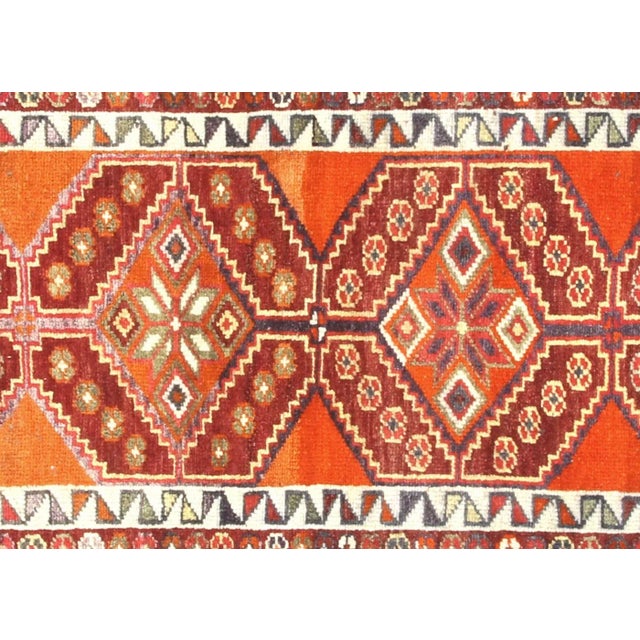1960s Turkish Oushak Runner. Hand woven with wool on wool foundation in the Oushak region of Western Turkey. The Anatolian...